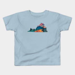 Virginia Fly Fishing State River Sunset by TeeCreations Kids T-Shirt